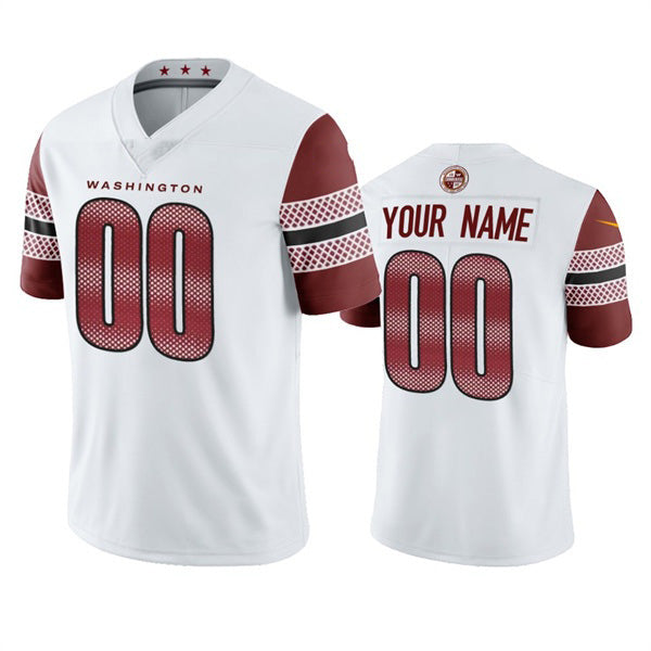 Custom W.Commanders 2022 White REYNOLDS Vapor Untouchable Stitched Jersey