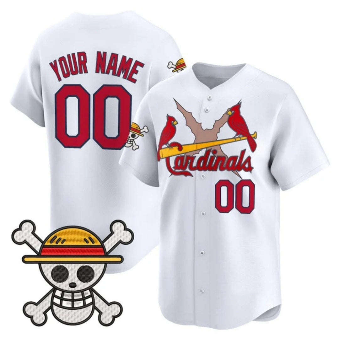 Custom St. Louis Cardinals x One Piece White REYNOLDS Vapor Premier Limited Jersey - Stitched