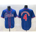 Chicago Cubs #4 Pete Crow-Armstrong Royal REYNOLDS Cool Base Stitched Jersey