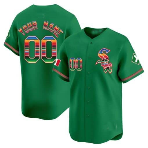 Custom Chicago White Sox Mexico Vapor Premier Limited Jersey V2- Green REYNOLDS
