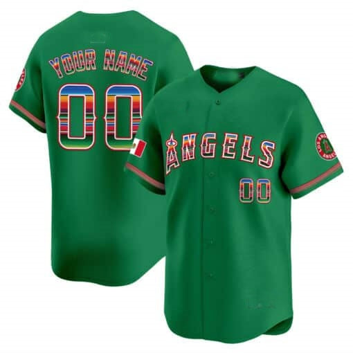 Custom Los Angeles Angels Mexico Vapor Premier Limited Jersey ¨C Green REYNOLDS