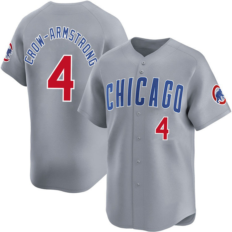 Chicago Cubs #4 Pete Crow-Armstrong Gray REYNOLDS Limited Stitched Jersey