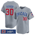 Chicago Cubs #30 Kyle Tucker Gray REYNOLDS 'Ryne Sandberg Tribute' Vapor Limited V3 Stitched Jersey