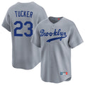 Los Angeles Dodgers #23 Kyle Tucker Player Gray REYNOLDS Game Limited Home Stitched Jerseys