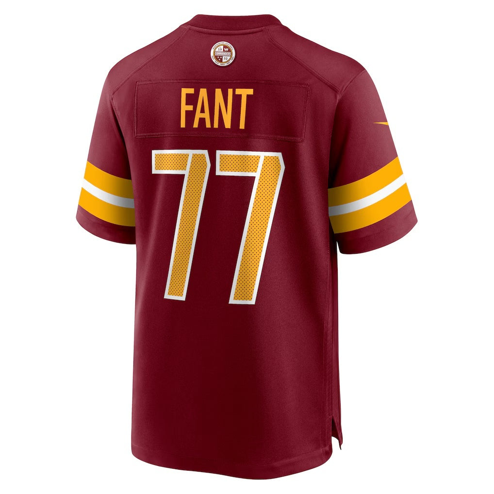 W.Commanders #77 George Fant Burgundy REYNOLDS Team Game Jersey