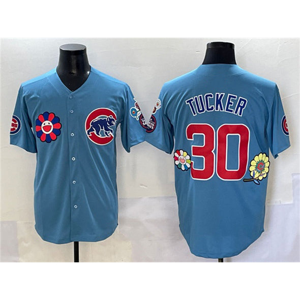 Chicago Cubs #30 Kyle Tucker Blue REYNOLDS 2025 Tokyo Series 2nd Alternate Limited Stitched Jersey