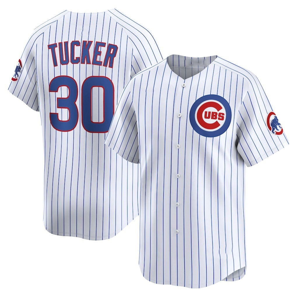 Chicago Cubs #30 Kyle Tucker White REYNOLDS Home Limited Player Jersey