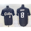 Chicago Cubs #8 Ian Happ Black REYNOLDS 'Gothic North Side Edition' Vapor Premier Limited Stitched Jersey