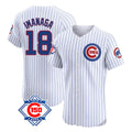 Chicago Cubs #18 Shota Imanaga Player White REYNOLDS 150th Anniversary Limited Elite Home Game Stitched Jerseys