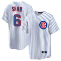 Chicago Cubs #6 Matt Shaw Player White REYNOLDS Game Home Stitched Jerseys