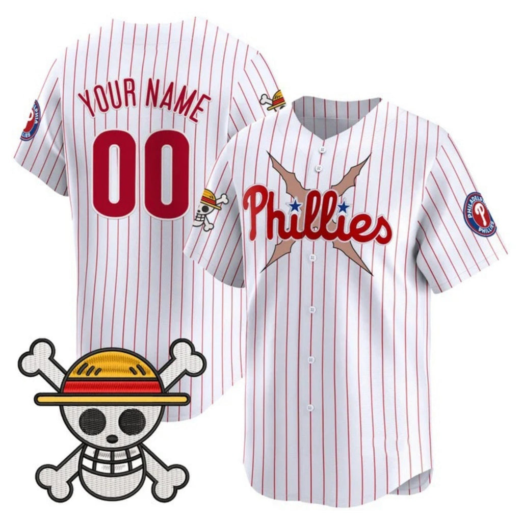 Custom Philadelphia Phillies x One Piece White REYNOLDS Vapor Premier Limited Jersey - Stitched