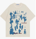 Aelfric Eden Oversized Graphic Tees Unisex Graffiti Print Shirts Inkjet Tee Top