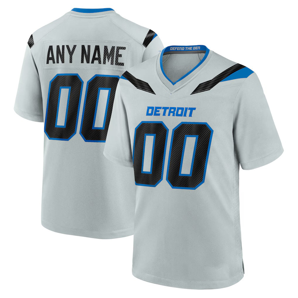 Custom D.Lions Silver 2026 Rivalries Collection Game Jersey REYNOLDS
