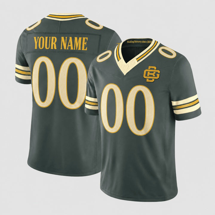 Custom GB.Packers Green Rivalries Jersey - All Stitched Jersey REYNOLDS