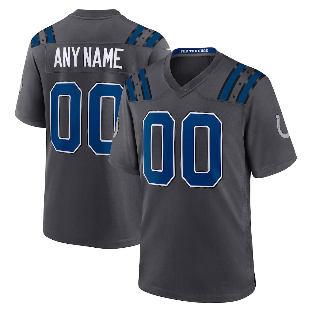 Custom IN.Colts Anthracite 2026 Rivalries Collection Game Jersey REYNOLDS