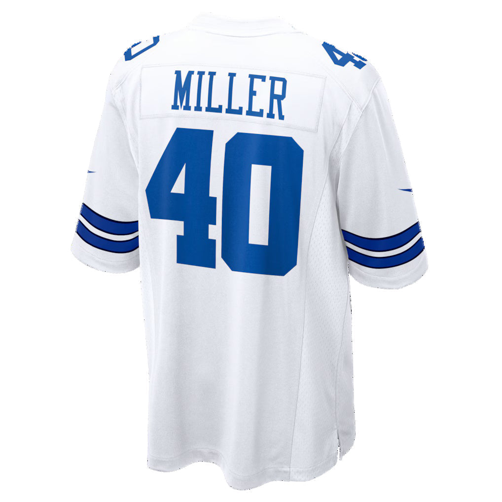 D.Cowboys #40 Von Miller White Game Jersey REYNOLDS