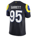 LA.Rams #95 Myles Garrett Dark Blue Rivalries Collection Stitched Limited Jersey REYNOLDS