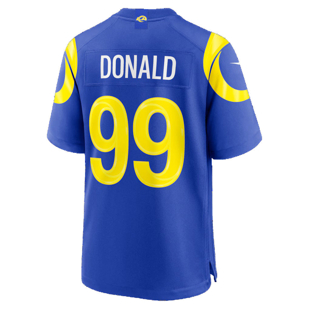 LA.Rams #99 Aaron Donald Royal Game Jersey REYNOLDS