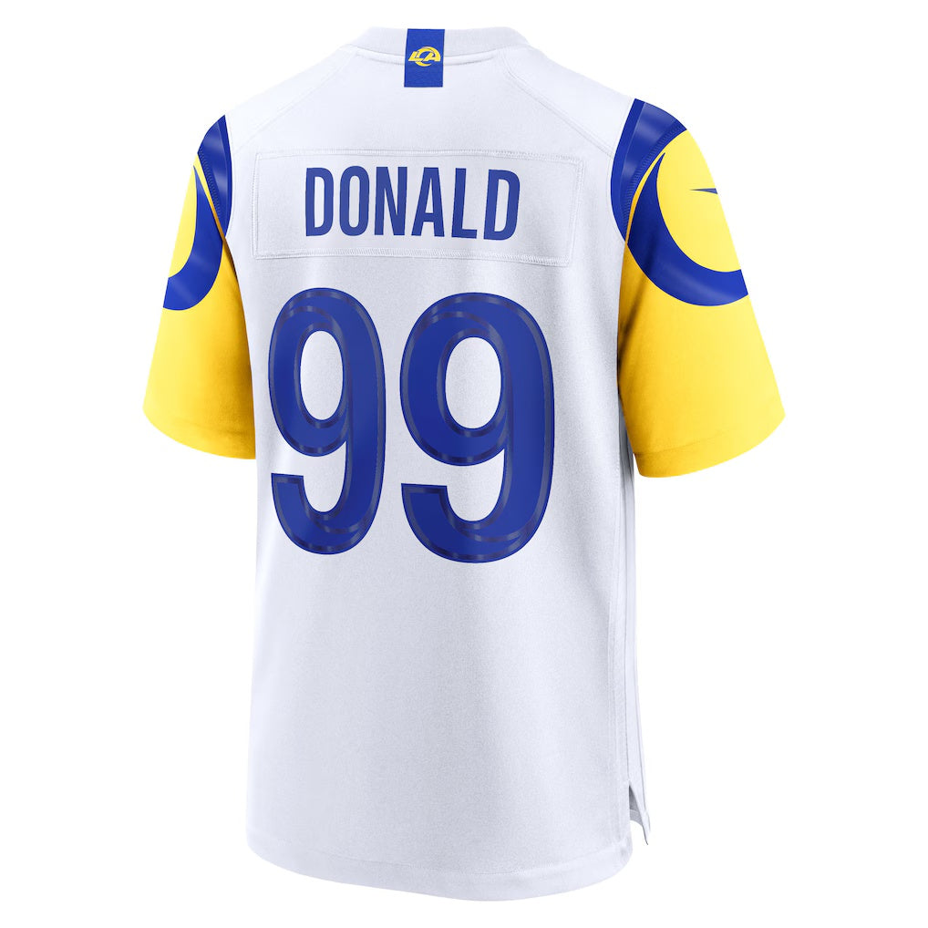 LA.Rams #99 Aaron Donald White Game Jersey REYNOLDS