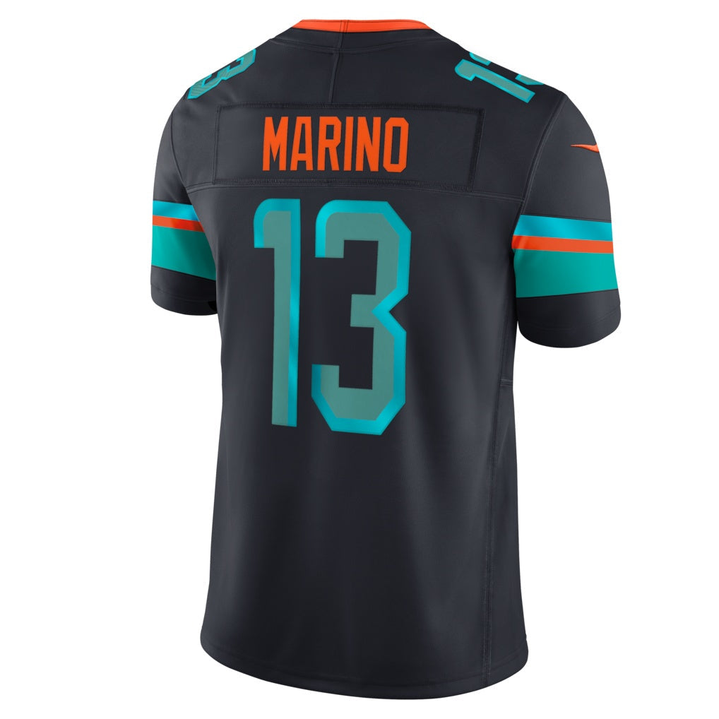 M.Dolphins #13 Dan Marino Navy Rivalries Collection Stitched Limited Jersey REYNOLDS