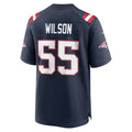 NE.Patriots #55 Jared Wilson Navy Team Game Jersey REYNOLDS
