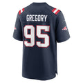 NE.Patriots #95 Eric Gregory Navy Team Game Jersey REYNOLDS