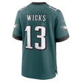 P.Eagles #13 Dontayvion Wicks Midnight Green Team Game Jersey REYNOLDS