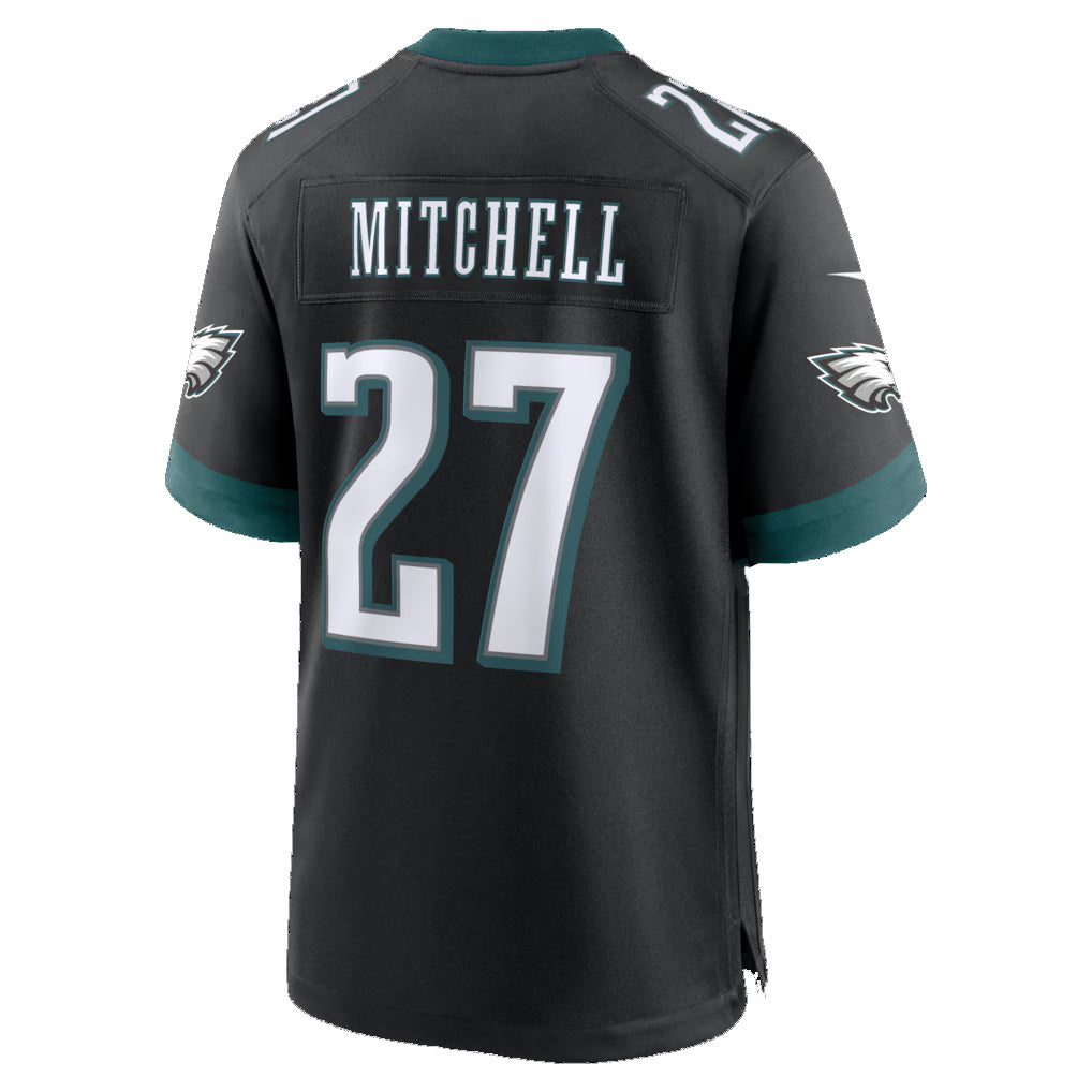 P.Eagles #27 Quinyon Mitchell Black Alternate Game Jersey REYNOLDS
