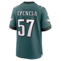 P.Eagles #57 A.J. Epenesa Midnight Green Team Game Jersey REYNOLDS
