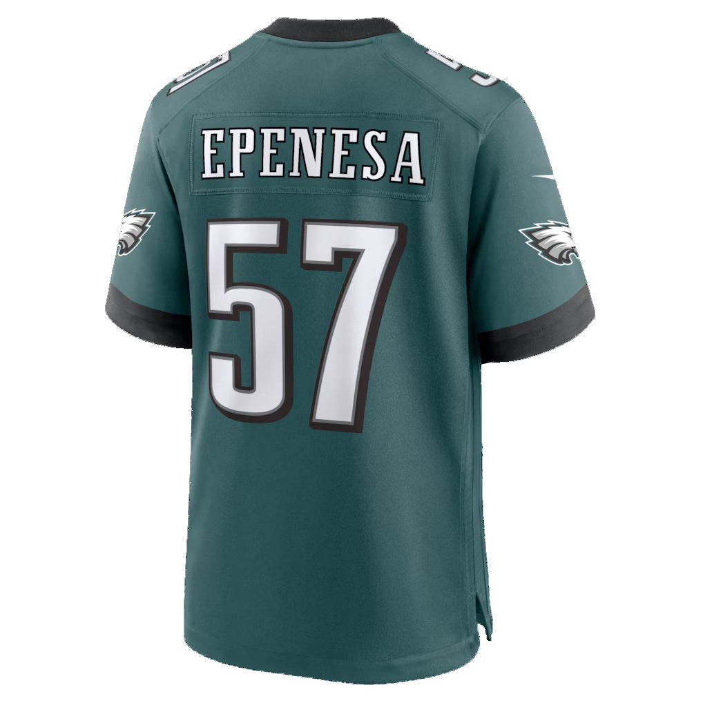 P.Eagles #57 A.J. Epenesa Midnight Green Team Game Jersey REYNOLDS
