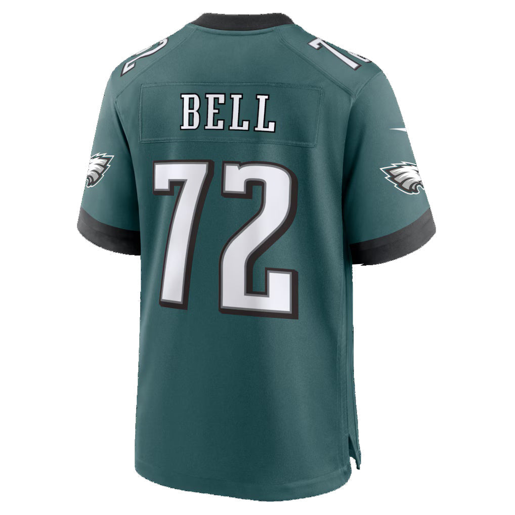 P.Eagles #72 Markel Bell Midnight Green Team Game Jersey REYNOLDS