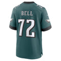 P.Eagles #72 Markel Bell Midnight Green Team Game Jersey REYNOLDS