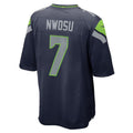 S.Seahawks #7 Uchenna Nwosu College Navy Team Game Jersey REYNOLDS