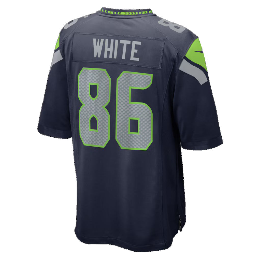 S.Seahawks #86 Ricky White College Navy Team Game Jersey REYNOLDS
