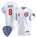Chicago Cubs #8 Ian Happ Player White REYNOLDS Vapor Premier Limited Home Stitched Jerseys