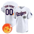 Custom Los Angeles Dodgers x Dragon Ball White REYNOLDS Vapor Premier Limited Jersey - Stitched