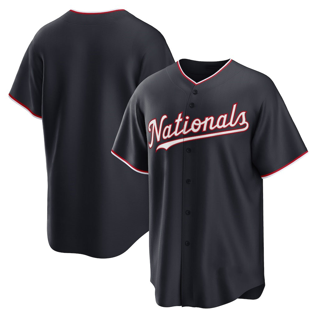 Washington Nationals Navy REYNOLDS Alternate Replica Jersey