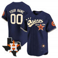 Custom Houston Astros Cactus Jack Style Vapor Premier Limited Jersey ¨C Navy REYNOLDS