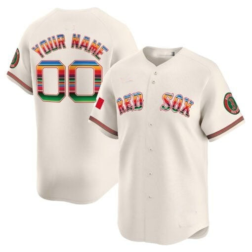 Custom Boston Red Sox Mexico Vapor Premier Limited Jersey ¨C Cream REYNOLDS