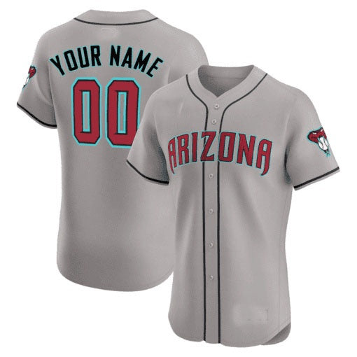 Custom Arizona Diamondbacks 2024 Flex Base Jersey ¨C All Stitched-Gray REYNOLDS