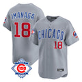Chicago Cubs #18 Shota Imanaga Player Gray REYNOLDS Road 150th Anniversary Limited Home Stitched Jerseys