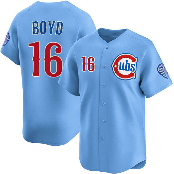 Chicago Cubs #16 Matthew Boyd Blue REYNOLDS 2024-25 2nd Alternate Limited Stitched Jersey