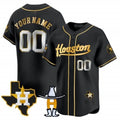 Custom Houston Astros Houston Rodeo Patch Vapor Premier Limited Jersey ¨C All Stitched-Black REYNOLDS