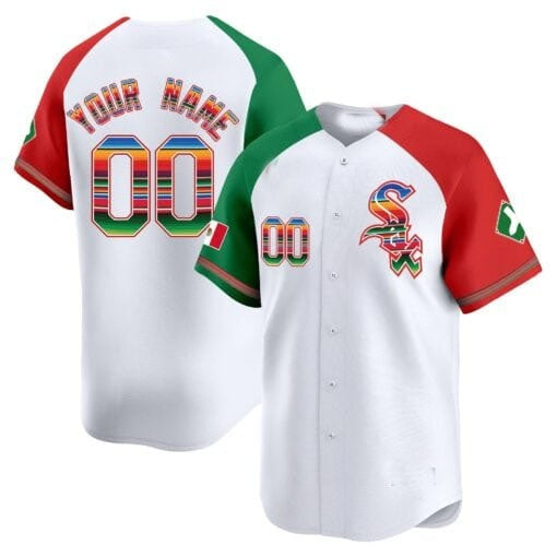 Custom Chicago White Sox Mexico Vapor Premier Limited Jersey V2- White REYNOLDS