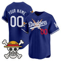 Custom Los Angeles Dodgers x One Piece Royal REYNOLDS Vapor Premier Limited Jersey - Stitched