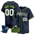 Custom Atlanta Braves Atliens Vapor Premier Limited Jersey V2 ¨C All Stitched-Navy REYNOLDS