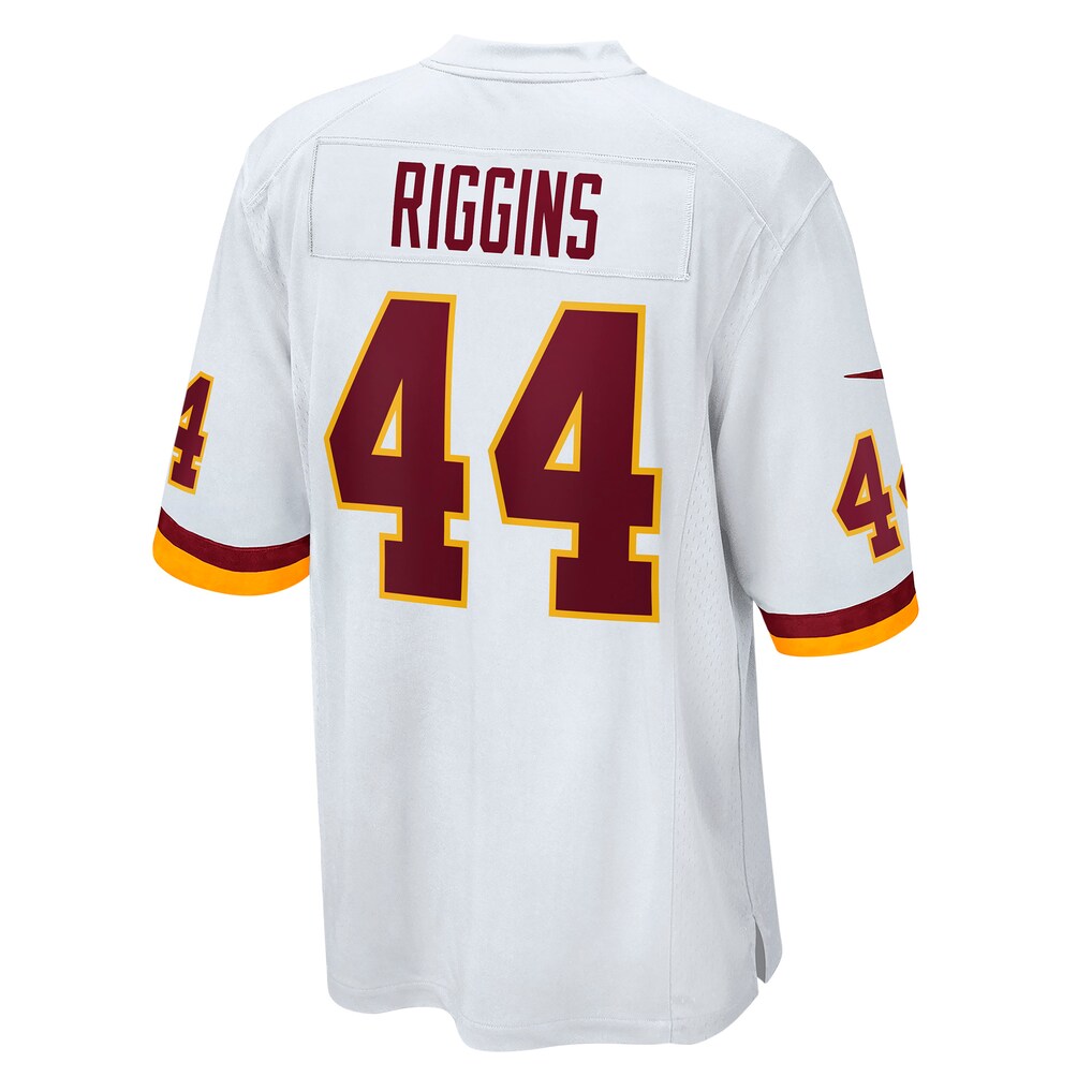 W.Football Team #44 John Riggins White REYNOLDS Retired Player Game Jersey