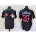 Chicago Cubs #23 Ryne Sandberg Black REYNOLDS Limited Stitched Jersey