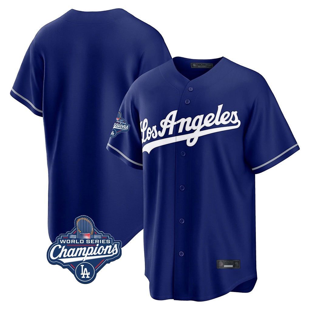 Los Angeles Dodgers Blank Player Royal REYNOLDS Game World Series Meet Stitched Jerseys