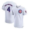 Chicago Cubs #4 Pete Crow-Armstrong Player White REYNOLDS Limited Elite Home Game Stitched Jerseys